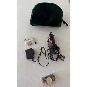 Drill Master Rotary Tool Kit 7.2V Corded w Case Bits Accessories And Storage Bag